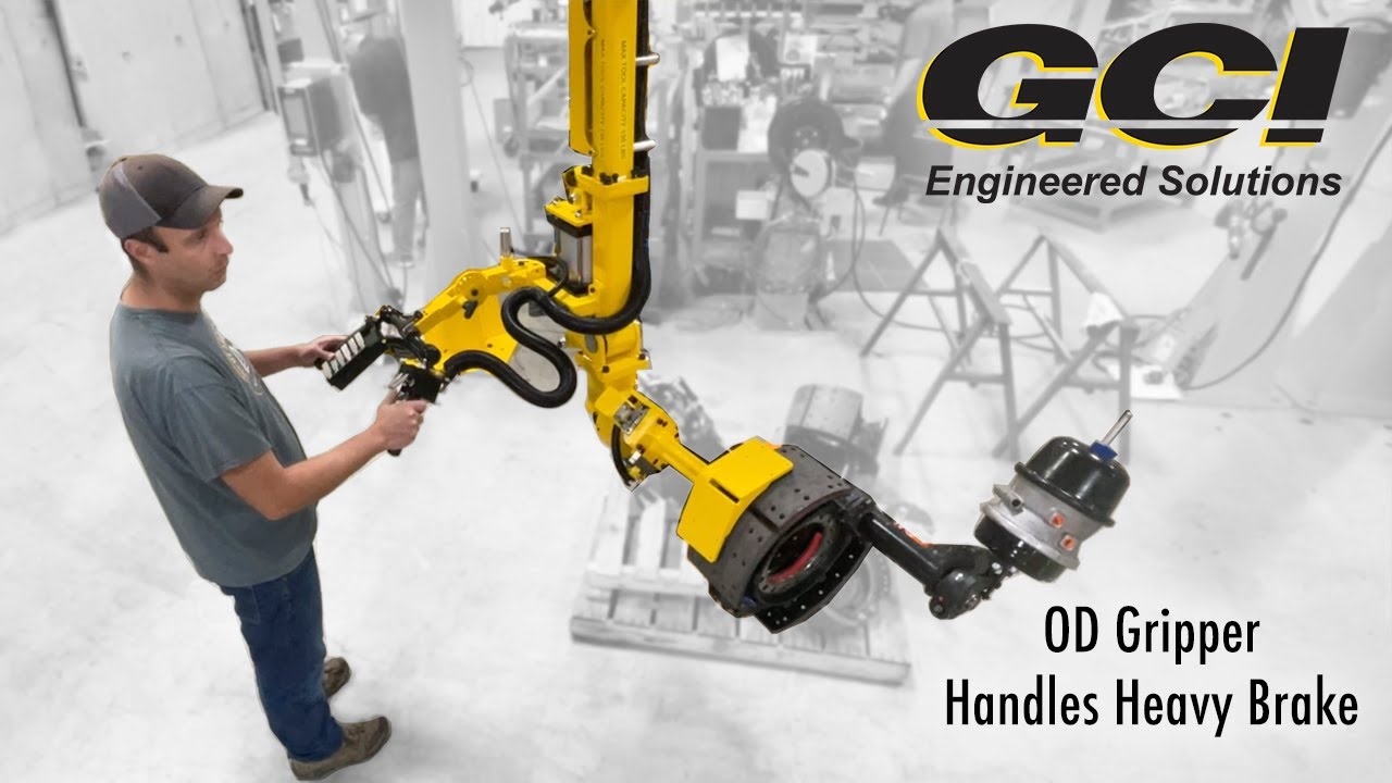 Ergonomic Manipulator handling a Brake Assembly