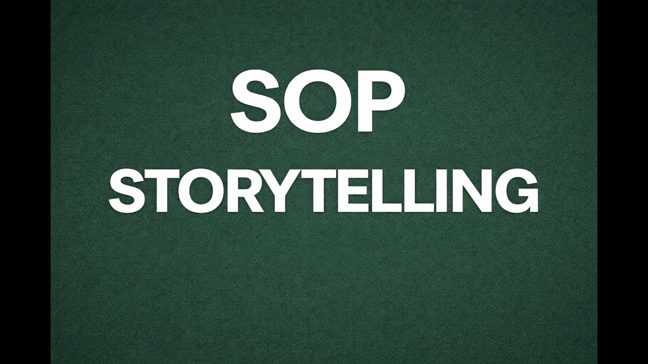 Стратегии сторителлинга в рамках SOP: будьте убедительны, не вызывая эмоций.