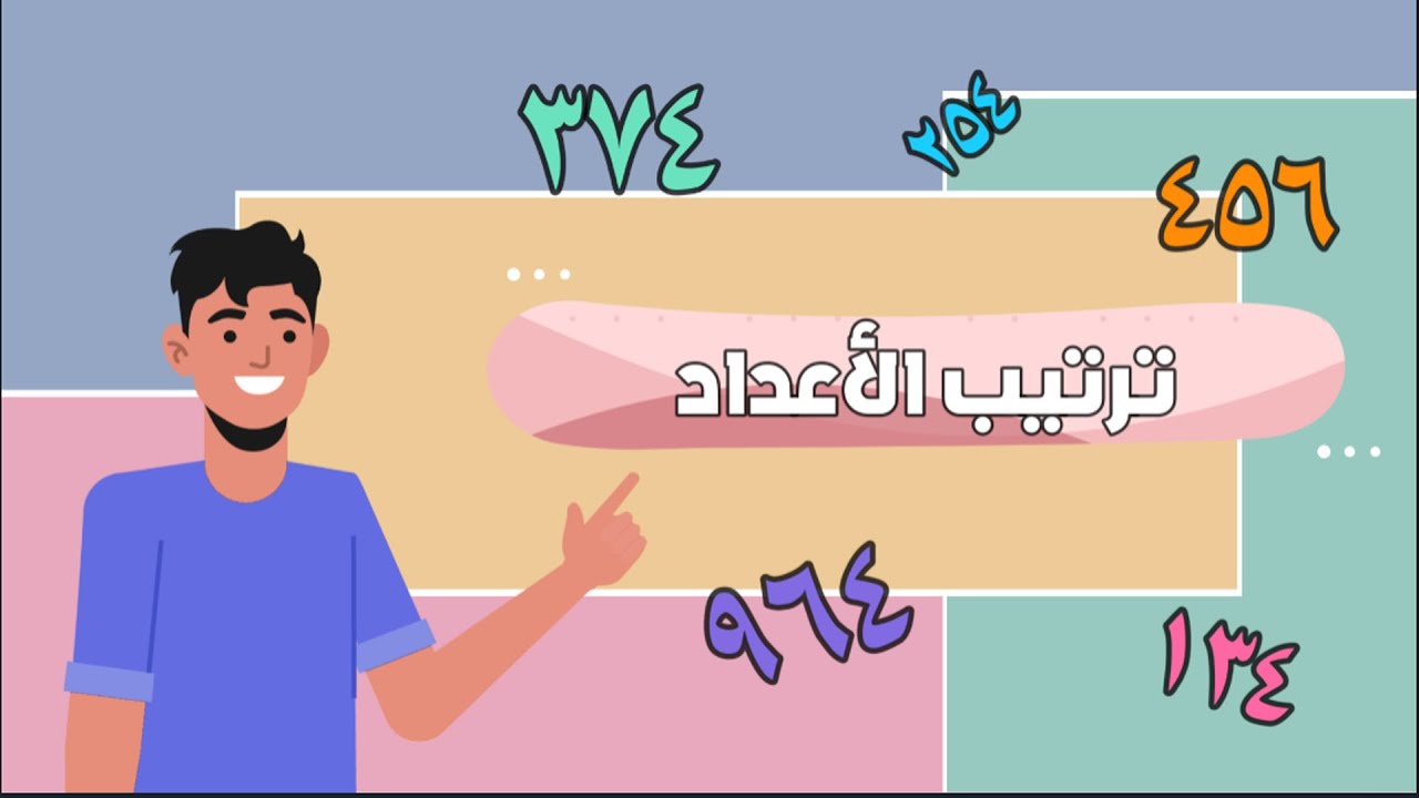 ترتيب الأعداد - رياضيات - الصف الثاني الابتدائي - الفصل الدراسي الثاني