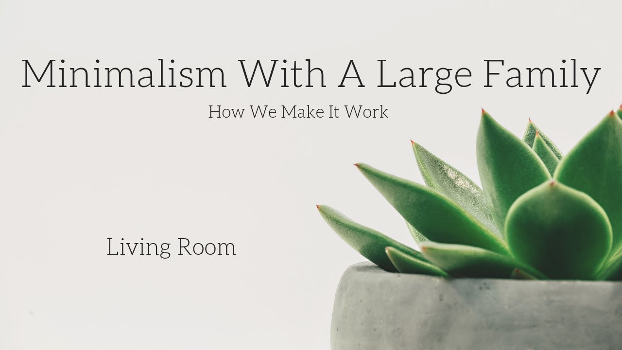 Minimalism With A Large Family: Living Room