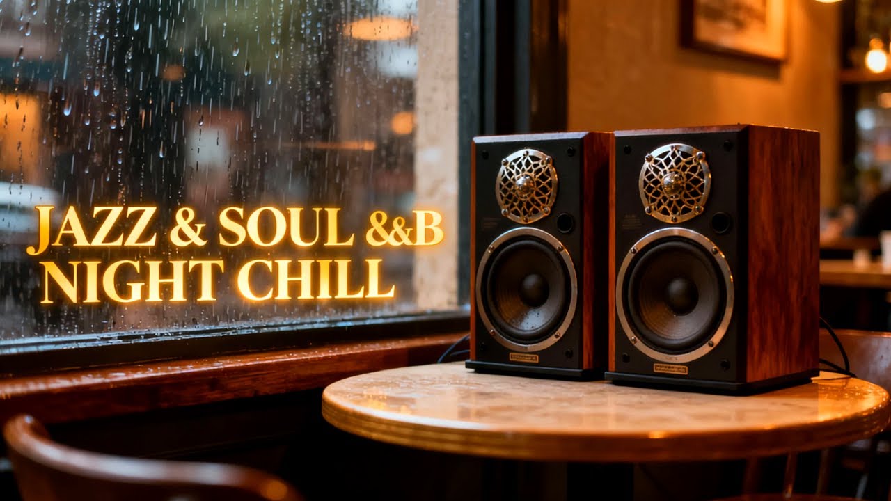 Smooth RnB Jazz for Rainy November Study Sessions | Warm Golden Café Focus Ambience