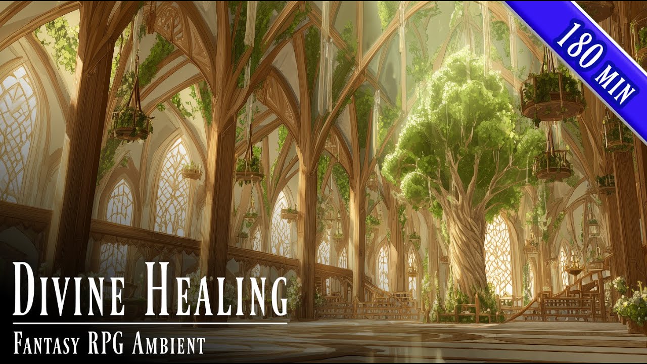 Divine Healing - Fantasy RPG Ambient | Temple of Roots, Growth & Vital Restoration