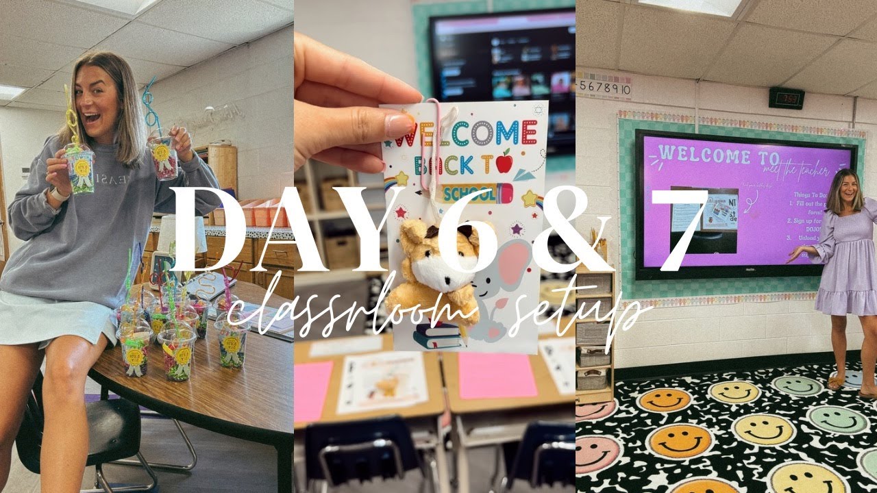 Classroom Setup: Final Touches & Meet the Teacher Day 6 & 7 | First Grade Prep! 🏫✨