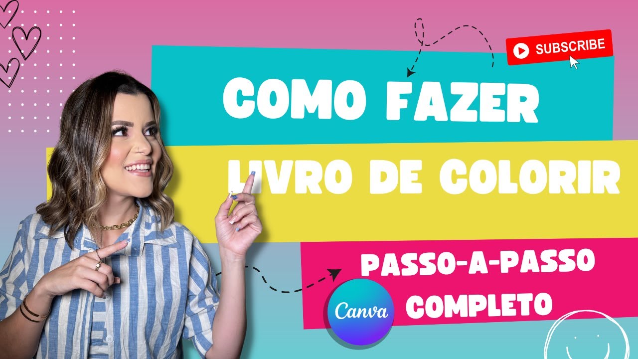 COMO CRIAR UM LIVRO DE COLORIR NO CANVA I PASSO A PASSO GRATUITO E COMPLETO