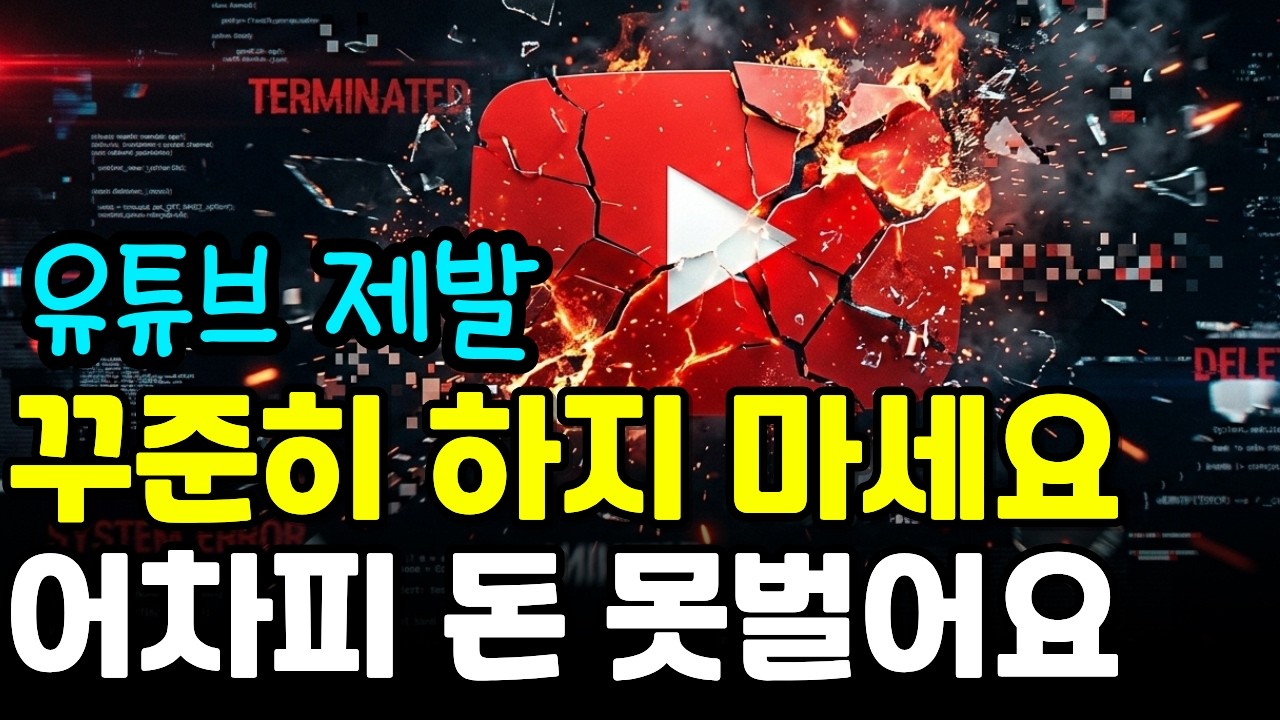 꾸준함에 속지 마세요. 유튜브 꾸준히 할수록 망하는 충격적인 이유 (유튜브 챌린지)