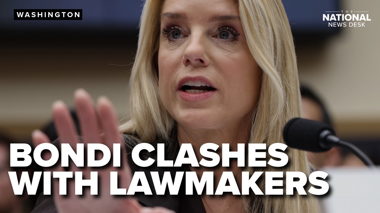 Bondi CLASHES with lawmakers over Epstein files