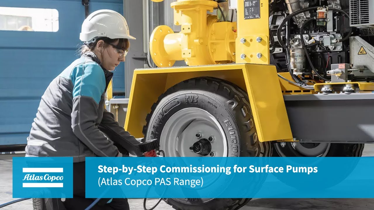 Step-by-Step Commissioning for Surface Pumps (Atlas Copco PAS Range)