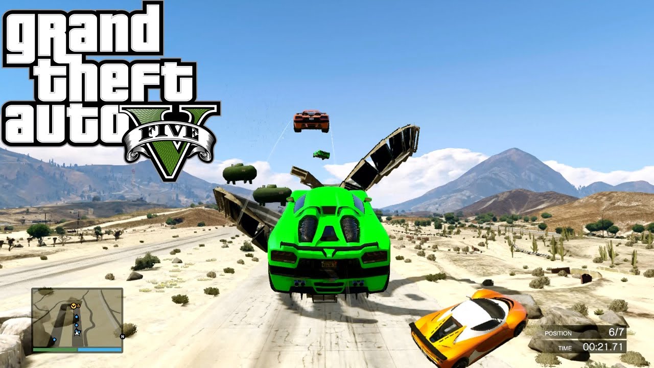 GTA 5 ONLINE Stunting ( Infinity Loop ) ( Fun Custom Race ) GTA V MULTIPLAYER