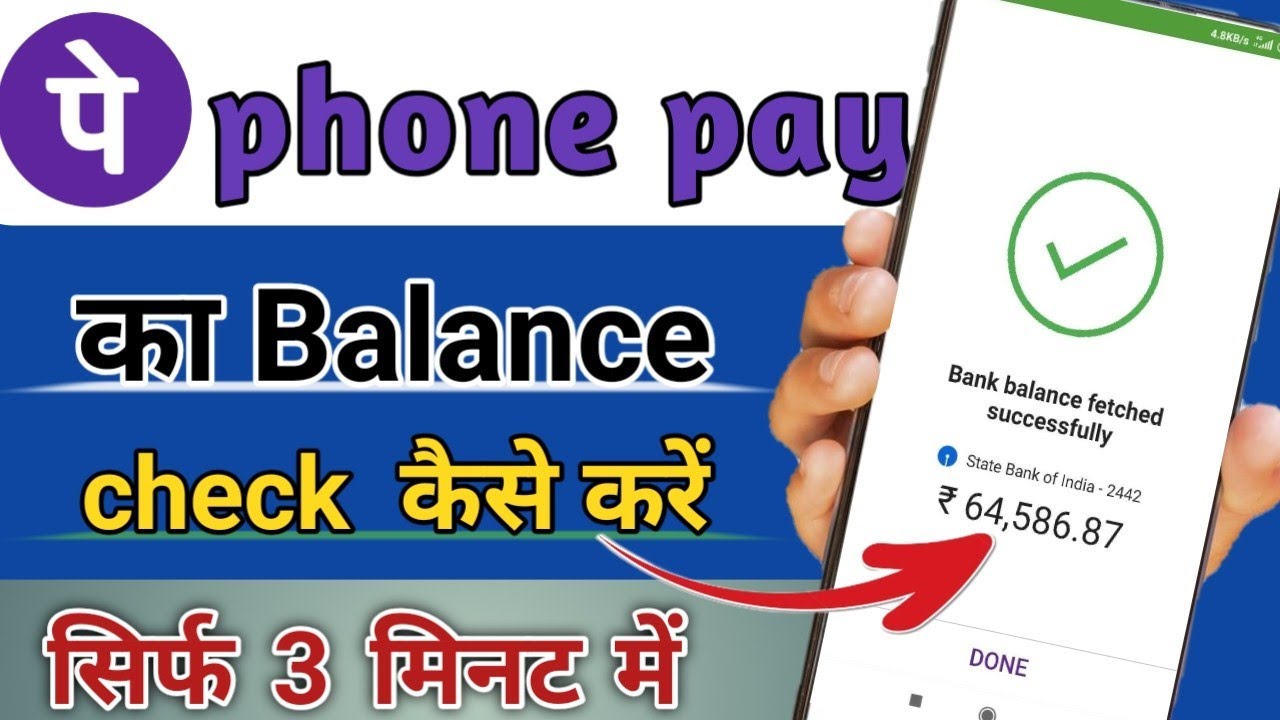 Phone pay का Balance check kaise kare ||  how to balance check || phone pay se paisa kaise bheje