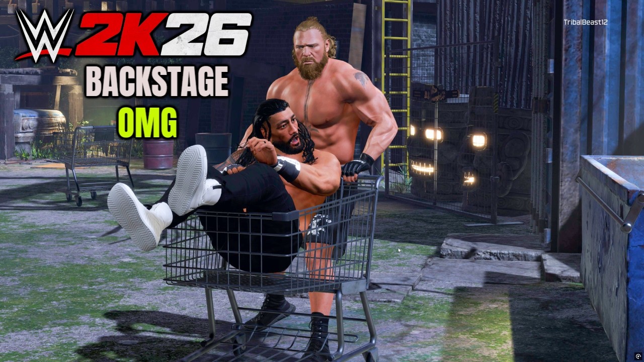 WWE 2K26 New Backstage Omg Moments Roman Reigns vs Brock Lesnar