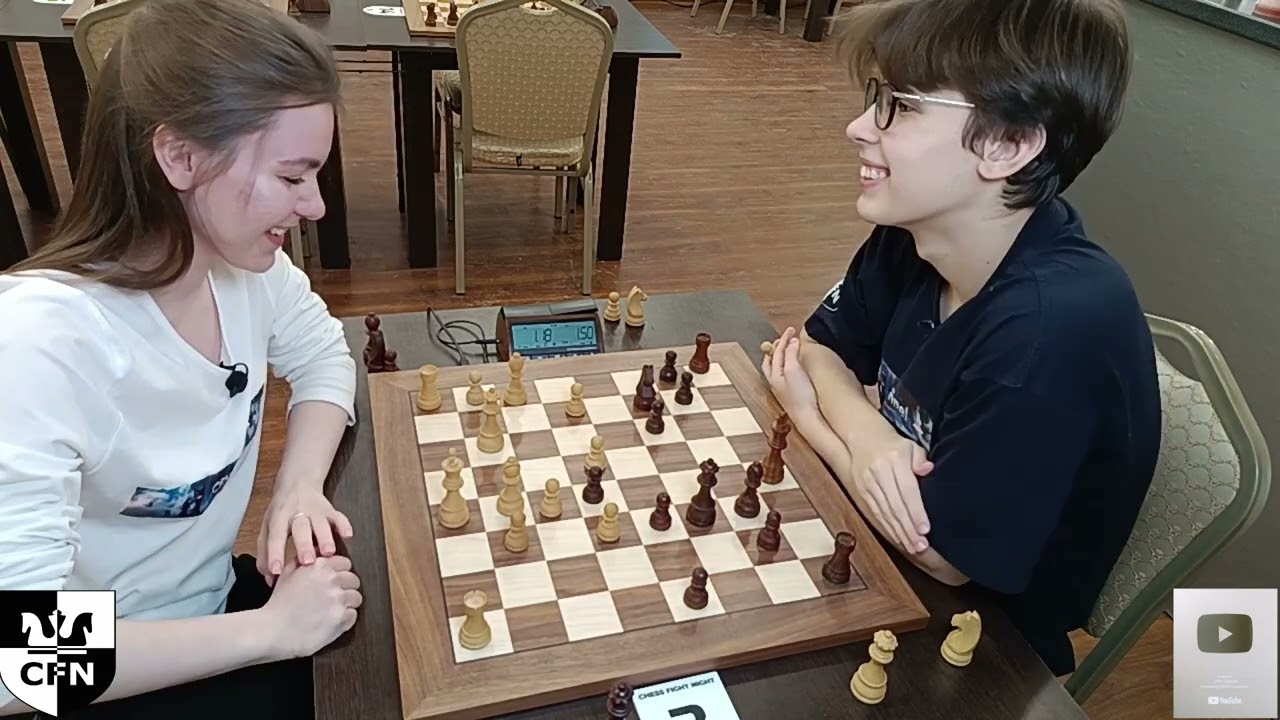 WFM Fatality (1954) vs Celentano (1897). Chess Fight Night. CFN. Blitz