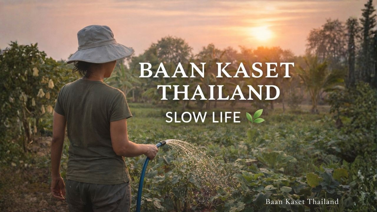 From Garden to Tom Yum 🍲 A Real Farm Day at Baan Kaset Thailand (Slow Life Vlog)