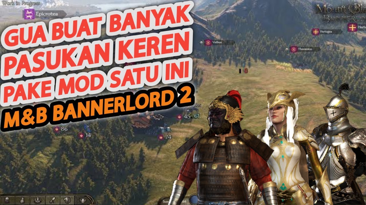 BOSEN PASUKAN ITU2 AJA?? PASANG MOD INI KITA BUAT PASUKAN BARU || Mount & Blade 2 Indonesia