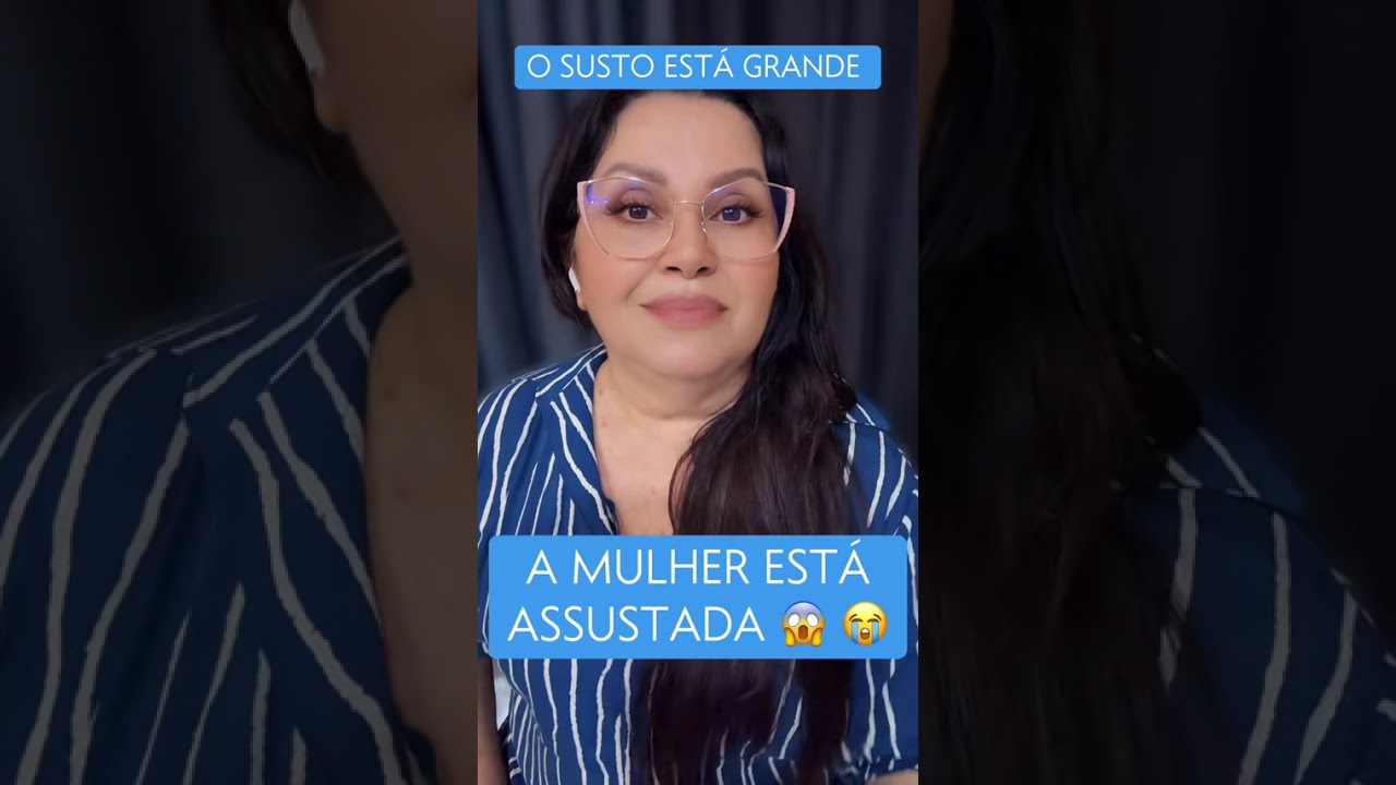 A MULHER ESTÁ ASSUSTADA 😱😱😱
