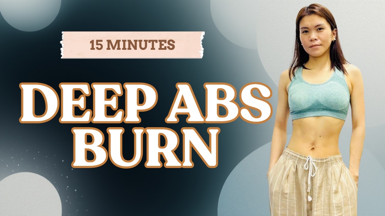 15 MIN Deep Abs Pilates 🔥 Slim Waist & Flat Stomach Workout | At Home No Equipment