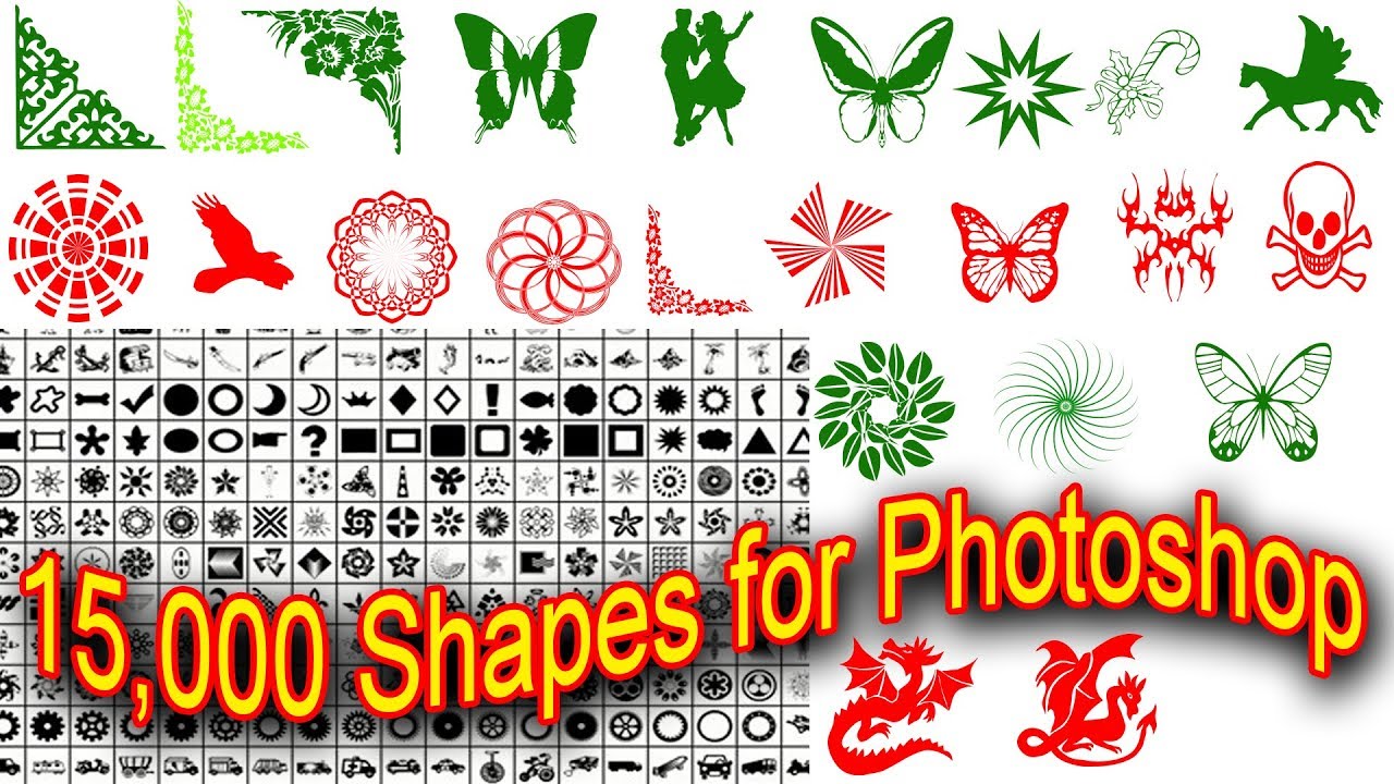 Photoshop tutorial: How to download and use Photoshop Shapes