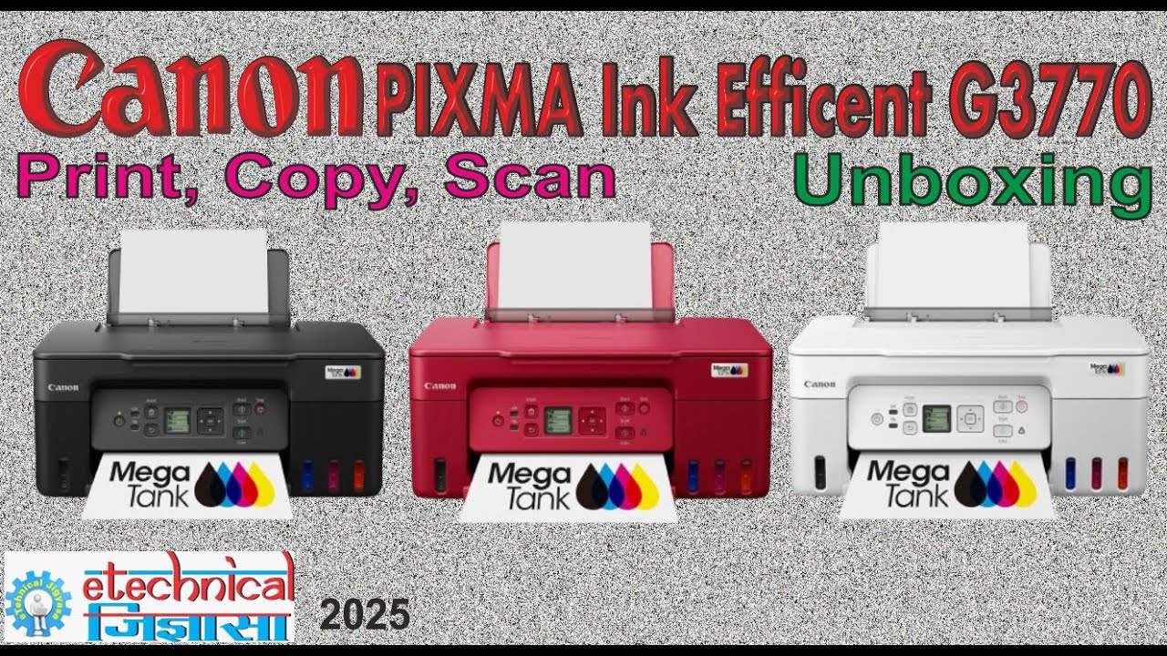 Canon Pixma G3770 Ink Tank Printer - Affordable & Efficient Printing | Unboxing Canon Printer G3770