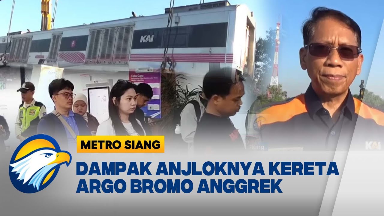 Dampak Kereta Anjlok, 80 Penumpang Batalkan Tiket | Metro Siang