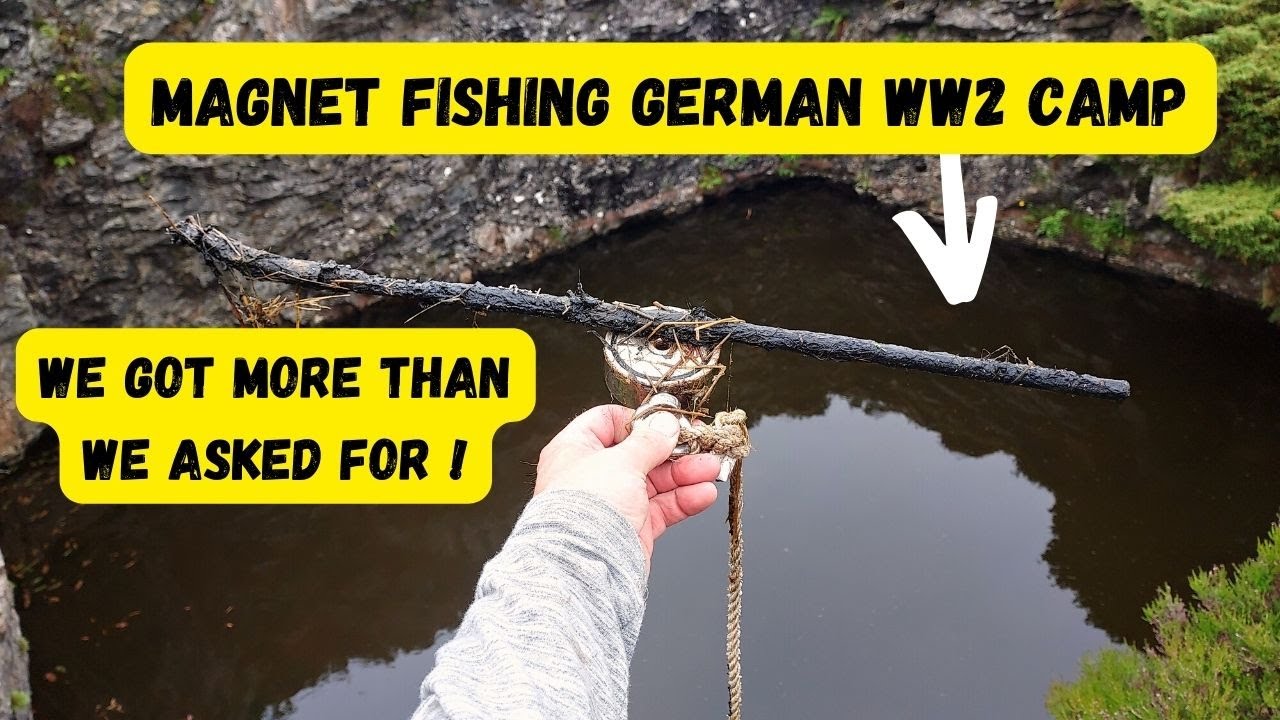 Magnet fishing German WW2 camp. We got more than we asked for..