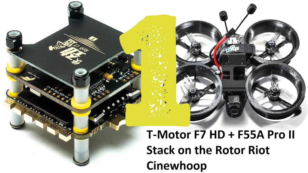T-Motor F7 HD + F55A Pro II Stack / Rotor Riot Cinewhoop FPV Drone Assembly