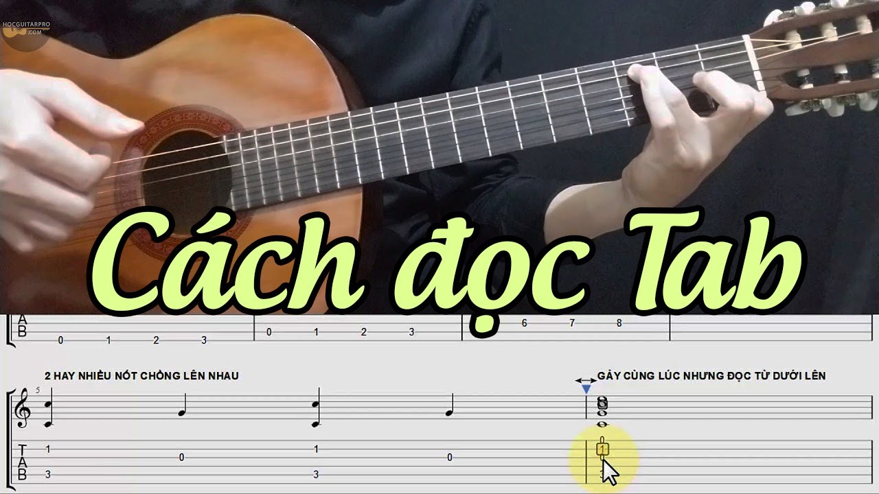 HƯỚNG DẪN CÁCH ĐỌC TAB CHO NGƯỜI MỚI HỌC SOLO - Có bài tập mẫu