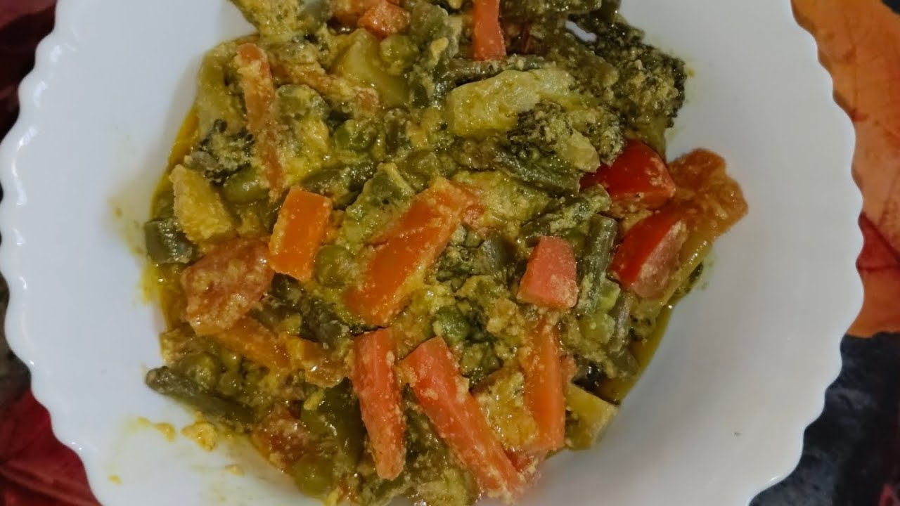 মিক্স ভেজিটেবিলের বাটি চচ্চড়ি ####একদম নিরামিষ ভাবে!!!!খেতেও দারুন 👌👌👌👌