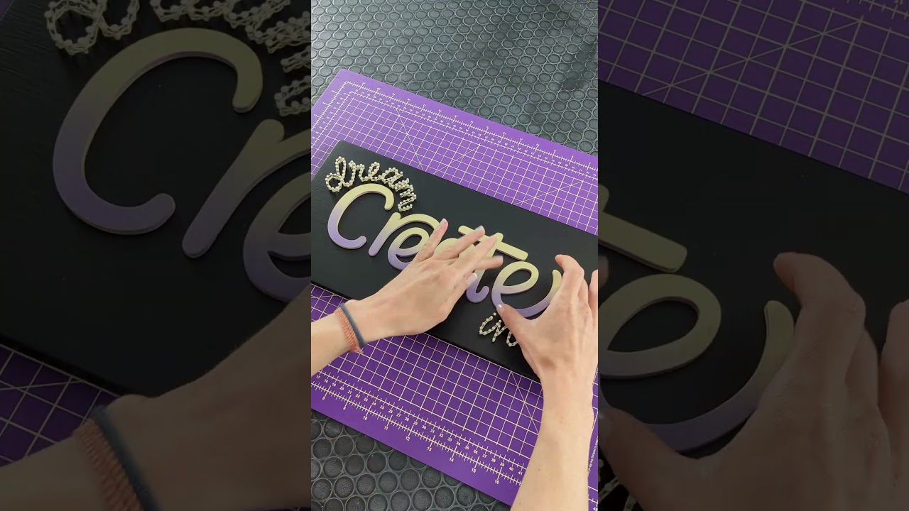 Custom String Art Sign for a Craft Room | Dream. Create. Inspire. #shorts