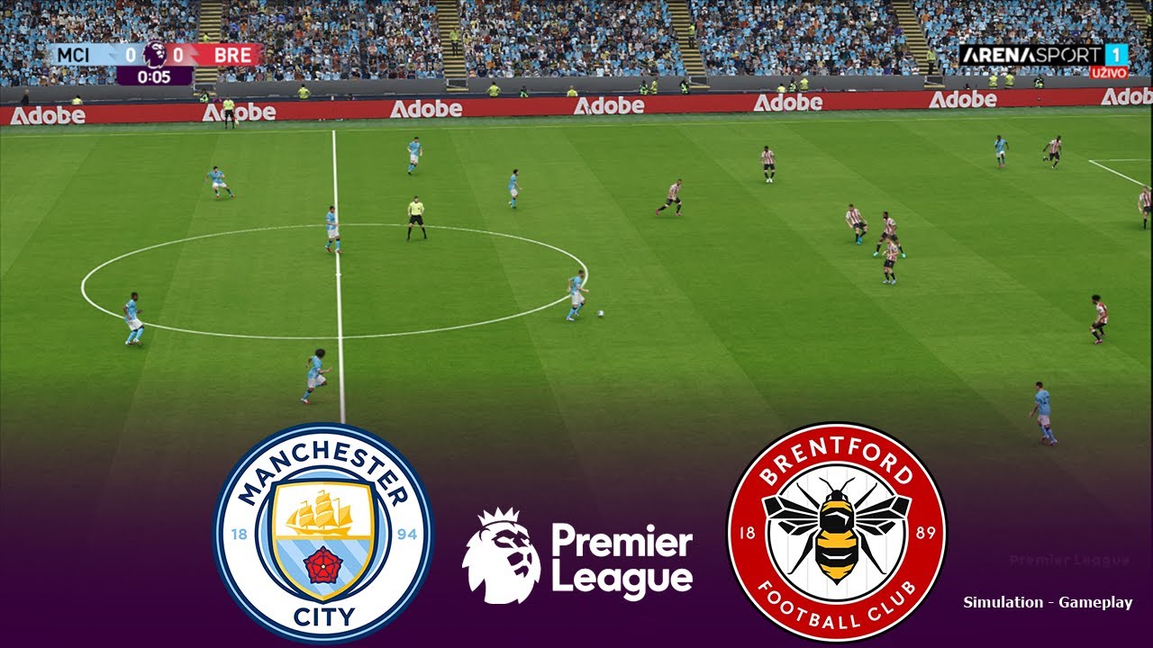 MANCHESTER CITY vs BRENTFORD Live | Premier League 2026 | 09 May 2026 | Simulation PES 2021 Gameplay