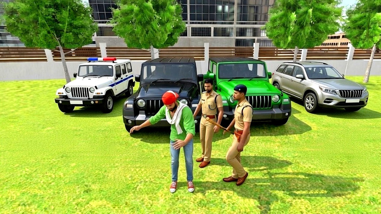 🤑Indian Thift Auto Simulator🤩Indian Showroom Purchase😯Modified police car And Thar 