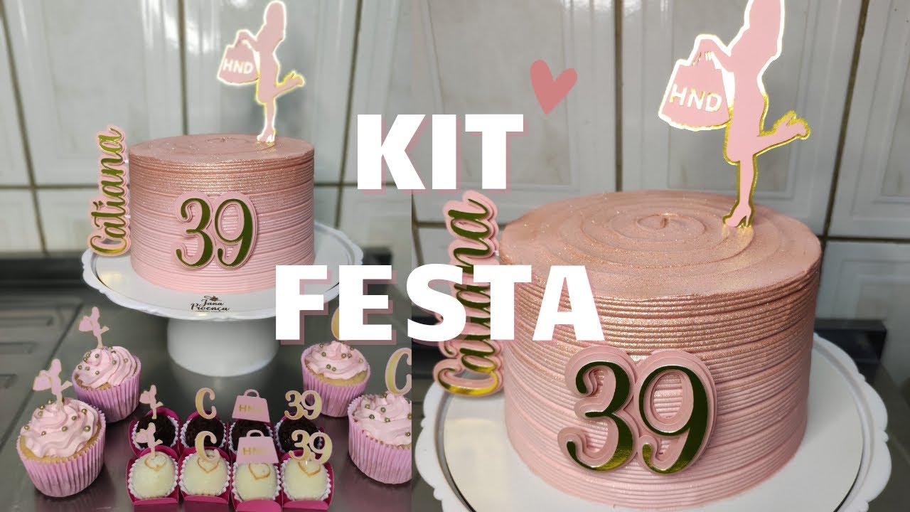 COMO FAZER KIT FESTA / BOLO ROSE GOLD
