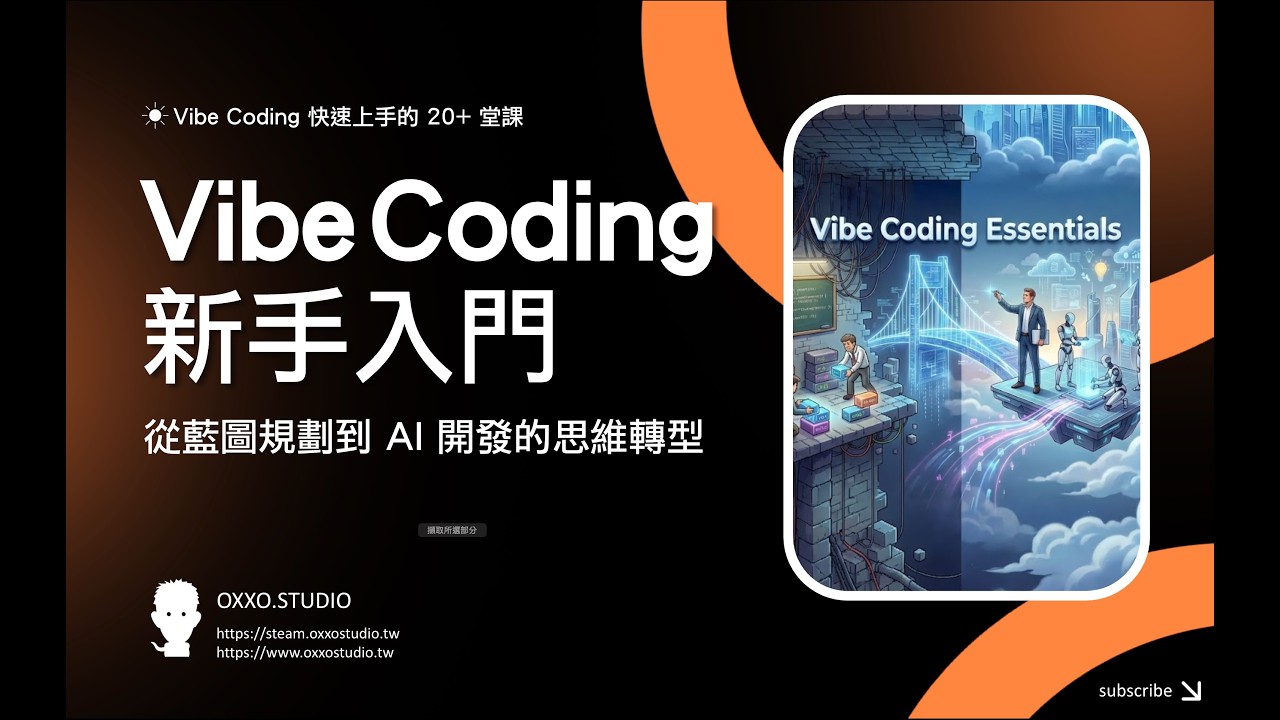 【 Vibe Coding 快速上手 20 +堂課 】02、Vibe Coding 新手入門：從藍圖規劃到 AI 開發的思維轉型