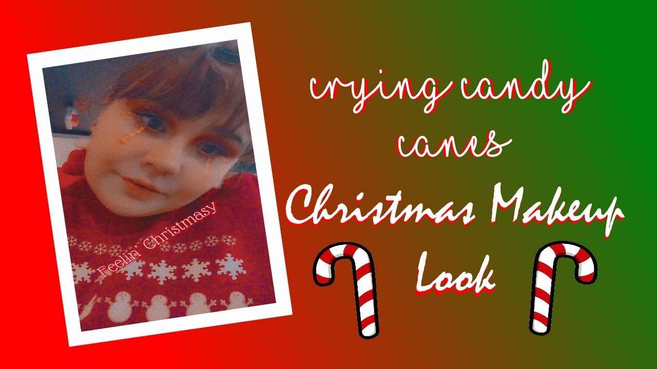Crying Candy Canes! | Christmas Makeup Tutorial
