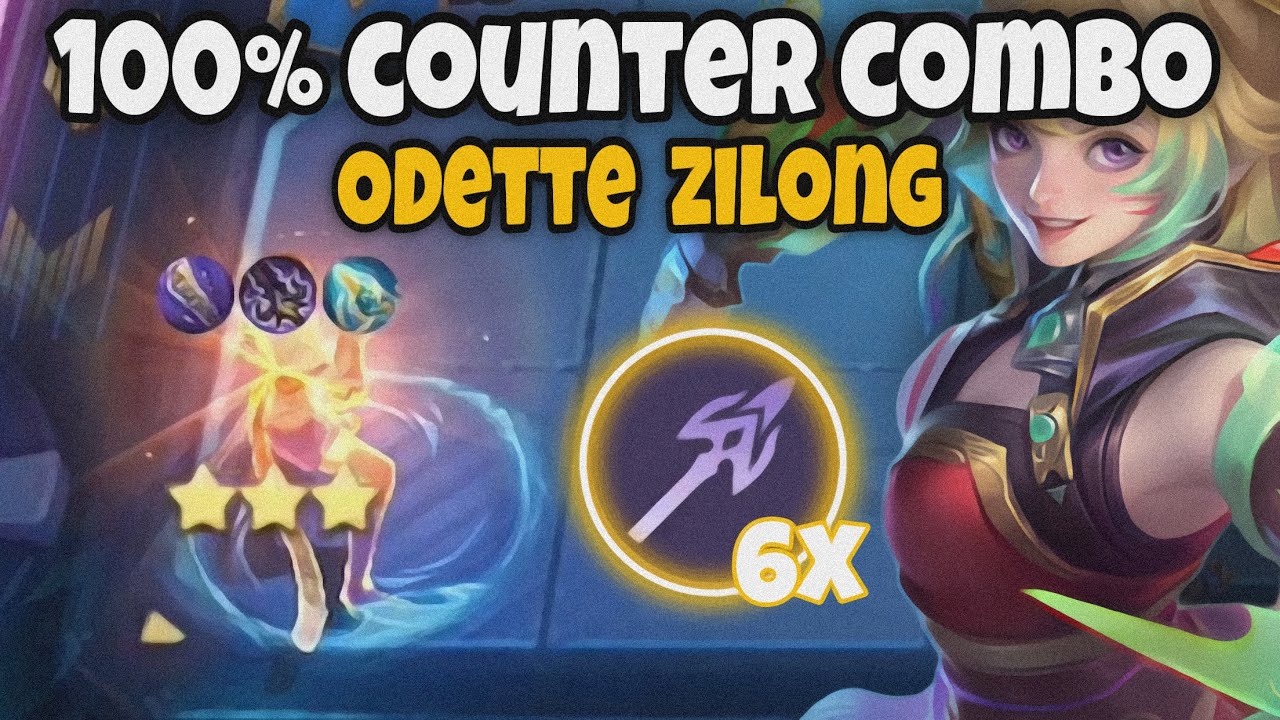 100% COUNTER COMBO ODETTE ELEMENTALIST WITH COMMANDER ZILONG !! WAN WAN LANCER | MAGIC CHESS MLBB