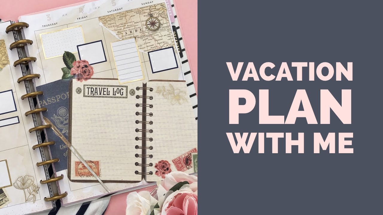Paris Vacation Spread // Plan With Me // Big Happy Planner