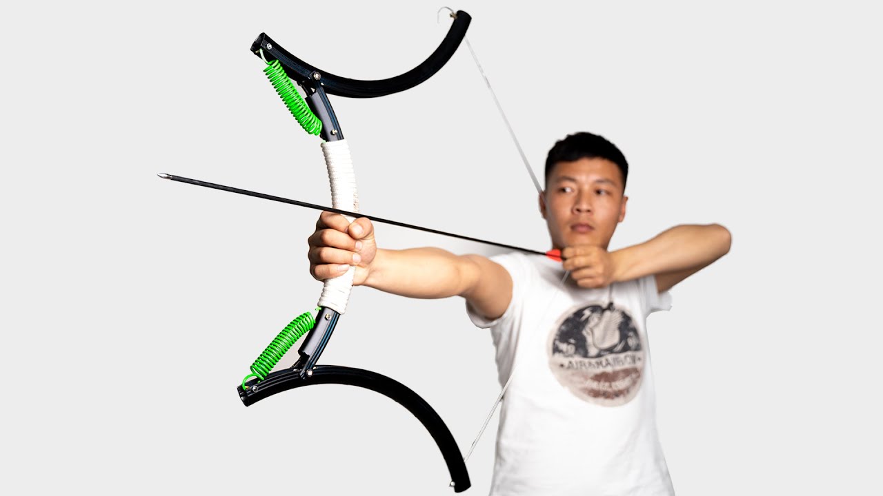 How to make a bow and arrow with bicycle wheels