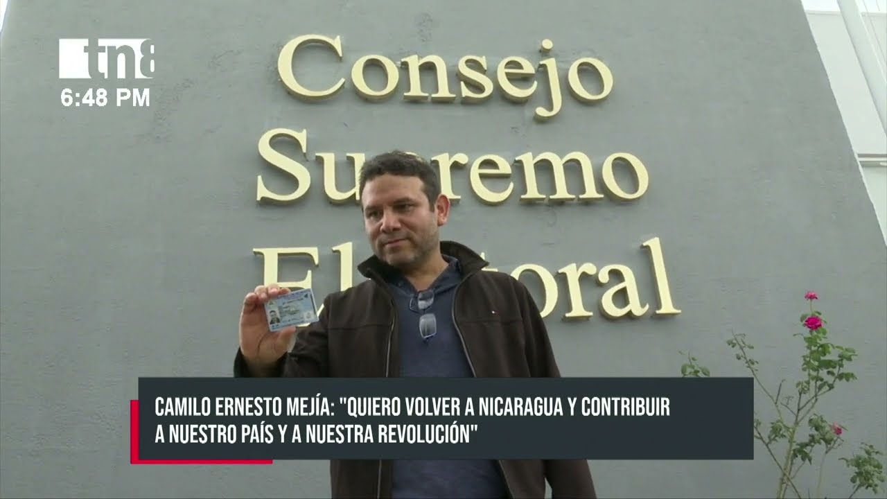 Camilo Ernesto Mejía: «Quiero volver a Nicaragua y contribuir al país y la Revolución» - Nicaragua
