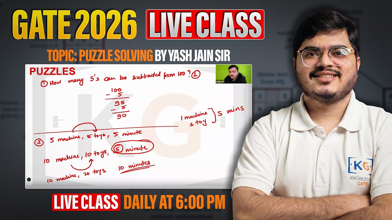 General Aptitude for GATE 2026 by Yash Sir | Complete Course + PYQs + Tricks