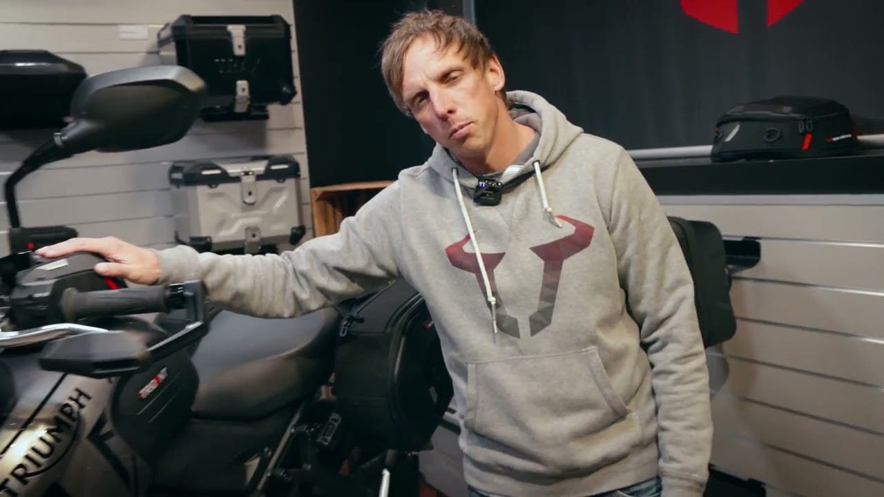 Triumph Trident 660 Protections and luggage solution by Sw-Motech