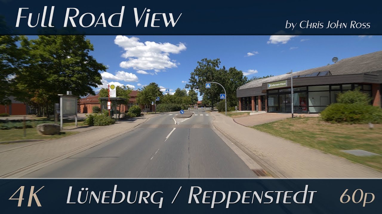 Lüneburg/Reppenstedt, Germany: Vor dem Neuen Tore, Lüneburger Landstraße, Dachtmisser Straße - 4K