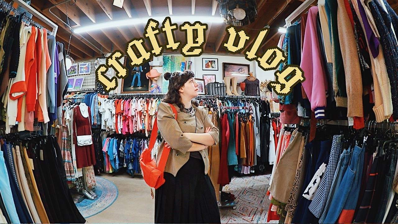 Stop doomscrolling & come thrift with me to make some crafts