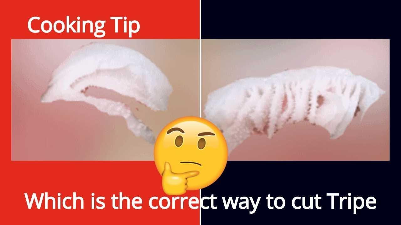 Cooking Tip | Correct way to cut Beef Tripe #shorts