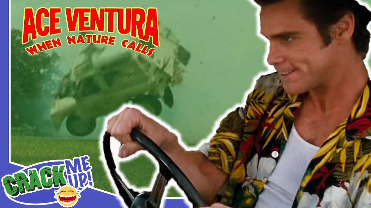 Mad Driving Skills on a BUMPY RIDE | Ace Ventura: When Nature Calls | Best Scenes