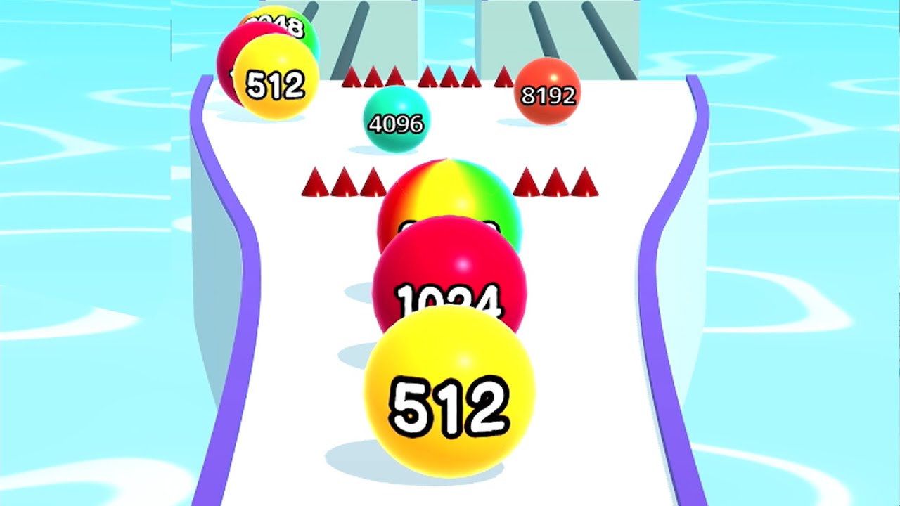 Ball Run 2048 - All Levels Gameplay Android, iOS ( Levels 1180 )