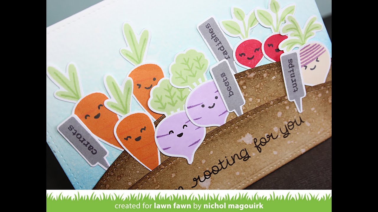 Lawn Fawn | Rooting For You + Simple Stitched Hillside Borders