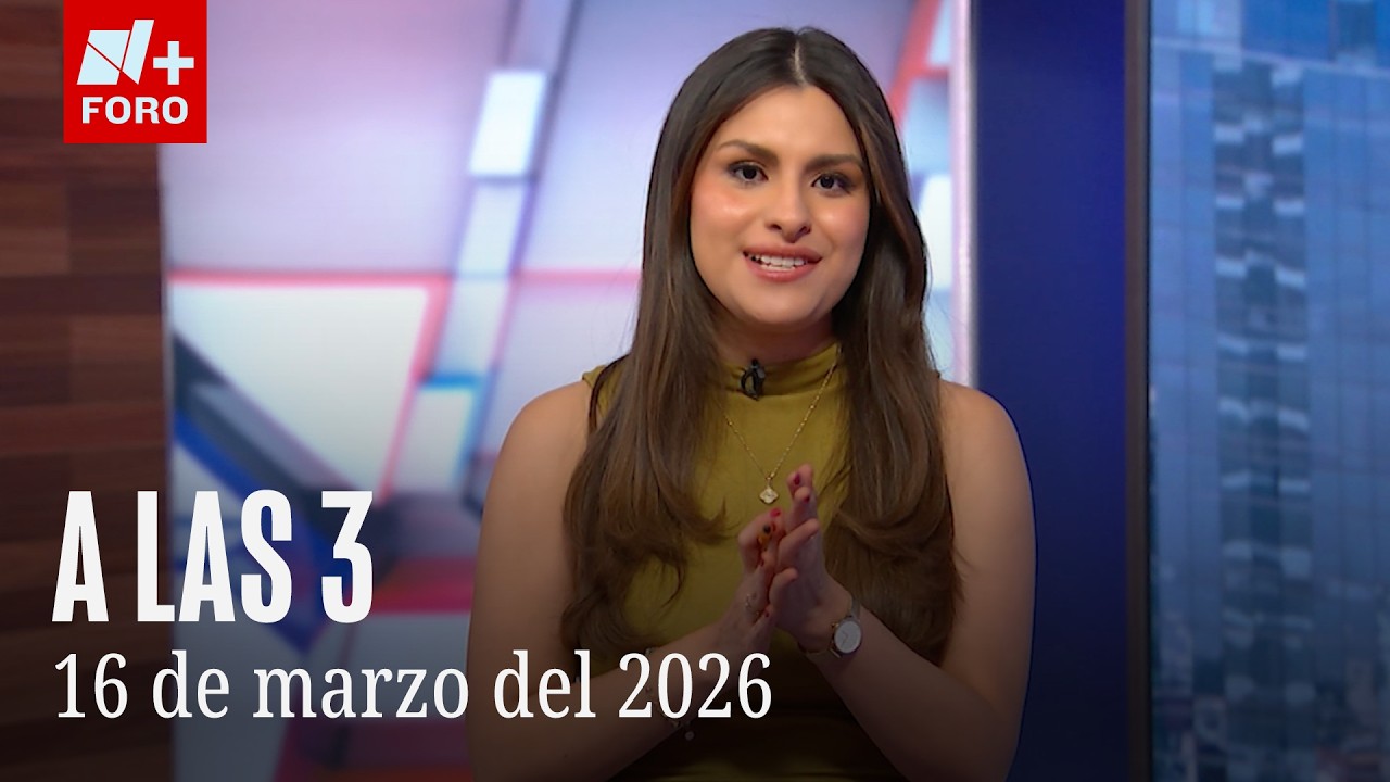 Rescatan a trabajador atrapado en andamio | A Las Tres con Noelia Jiménez | 16 de marzo 2026