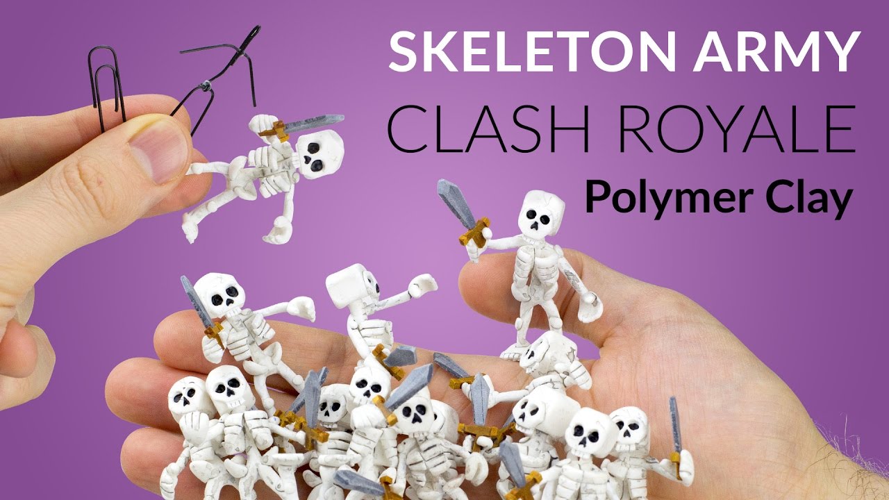 Skeleton Army (Clash Royale) – Polymer Clay Tutorial