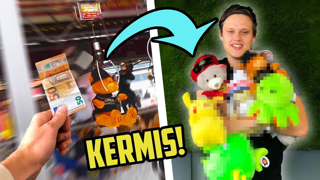 €50 GRIJPMACHINE OP DE KERMIS