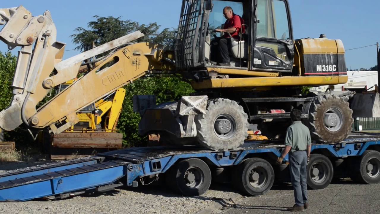 Caterpillar M316C - pelle sur pneus - wheel excavators