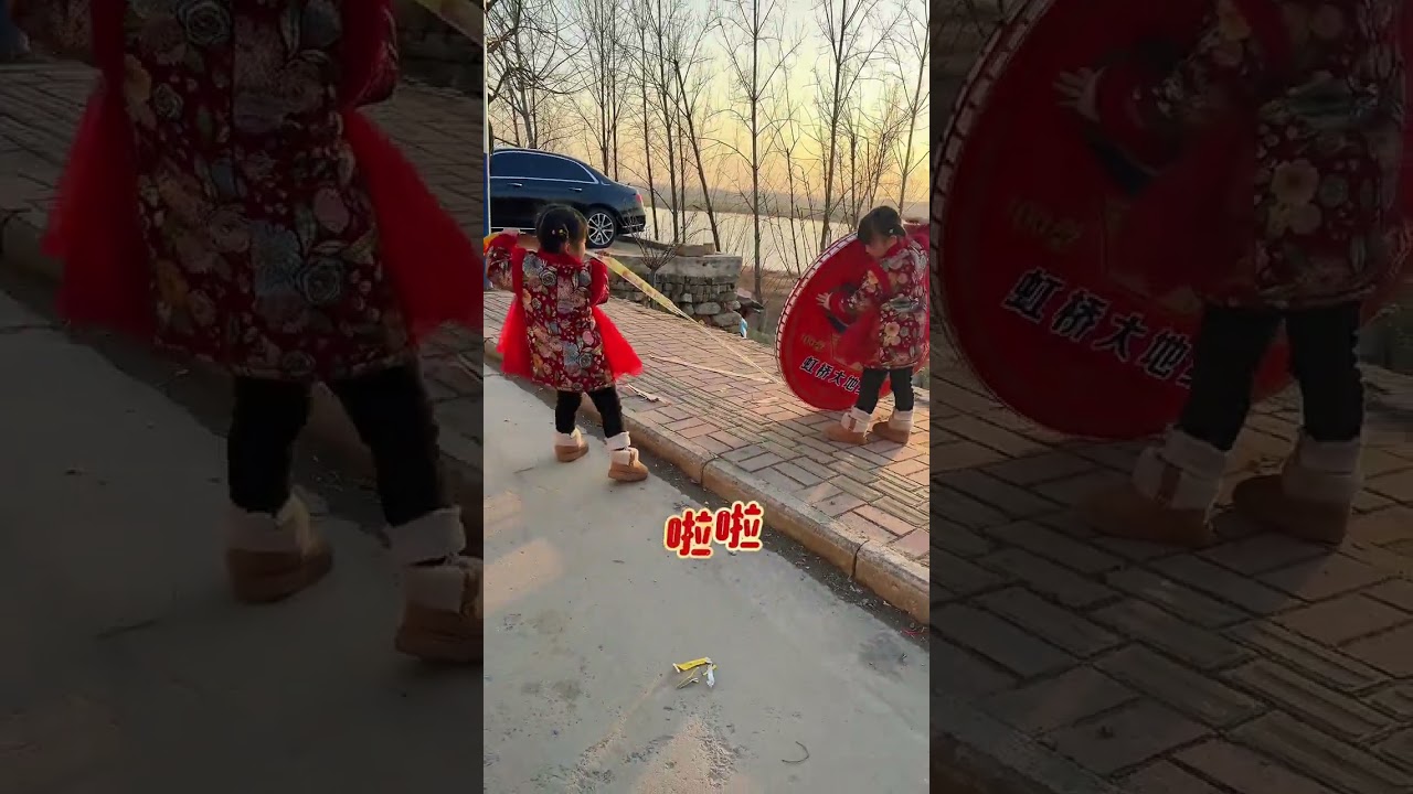 When firecrackers go off, it's worth a fortune. I wish you all a happy new year. Human cubs wish