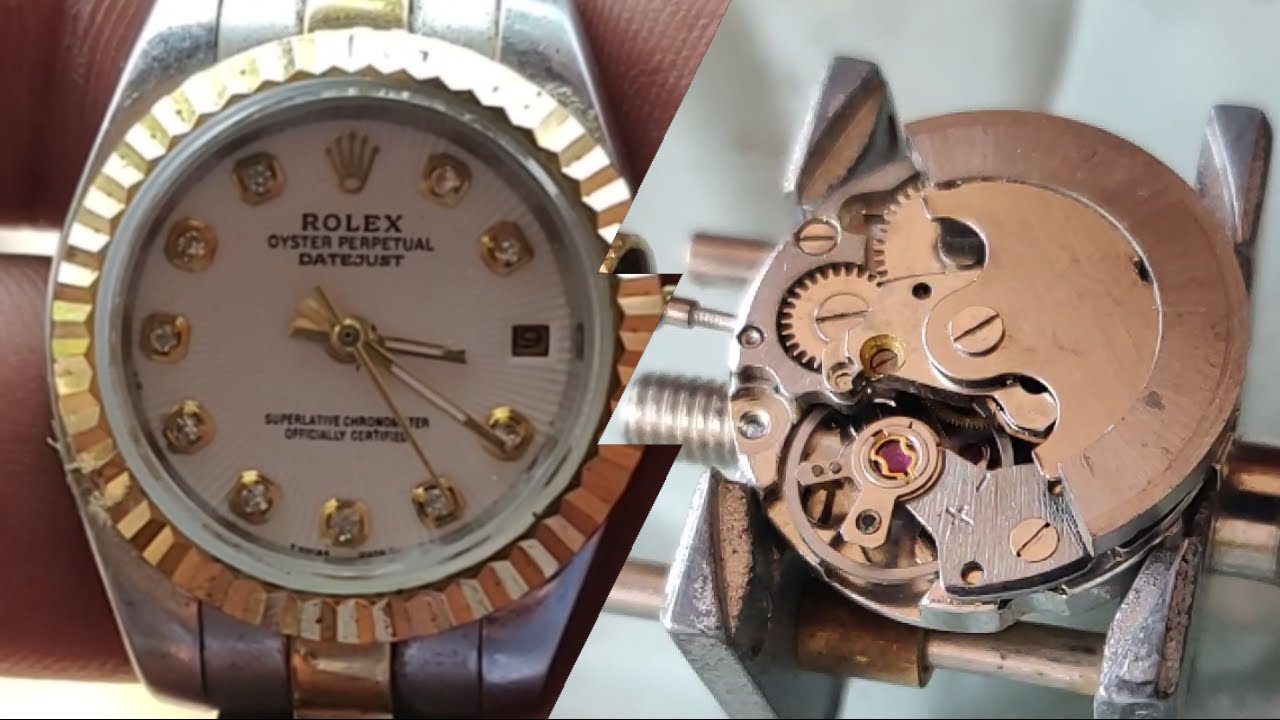 how to repair a fake rolex? assembly & disassembly of china caliber st6d-l#watches